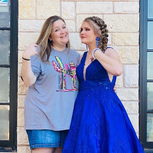 Royal Blue Prom Dress - Picture 3 of 3